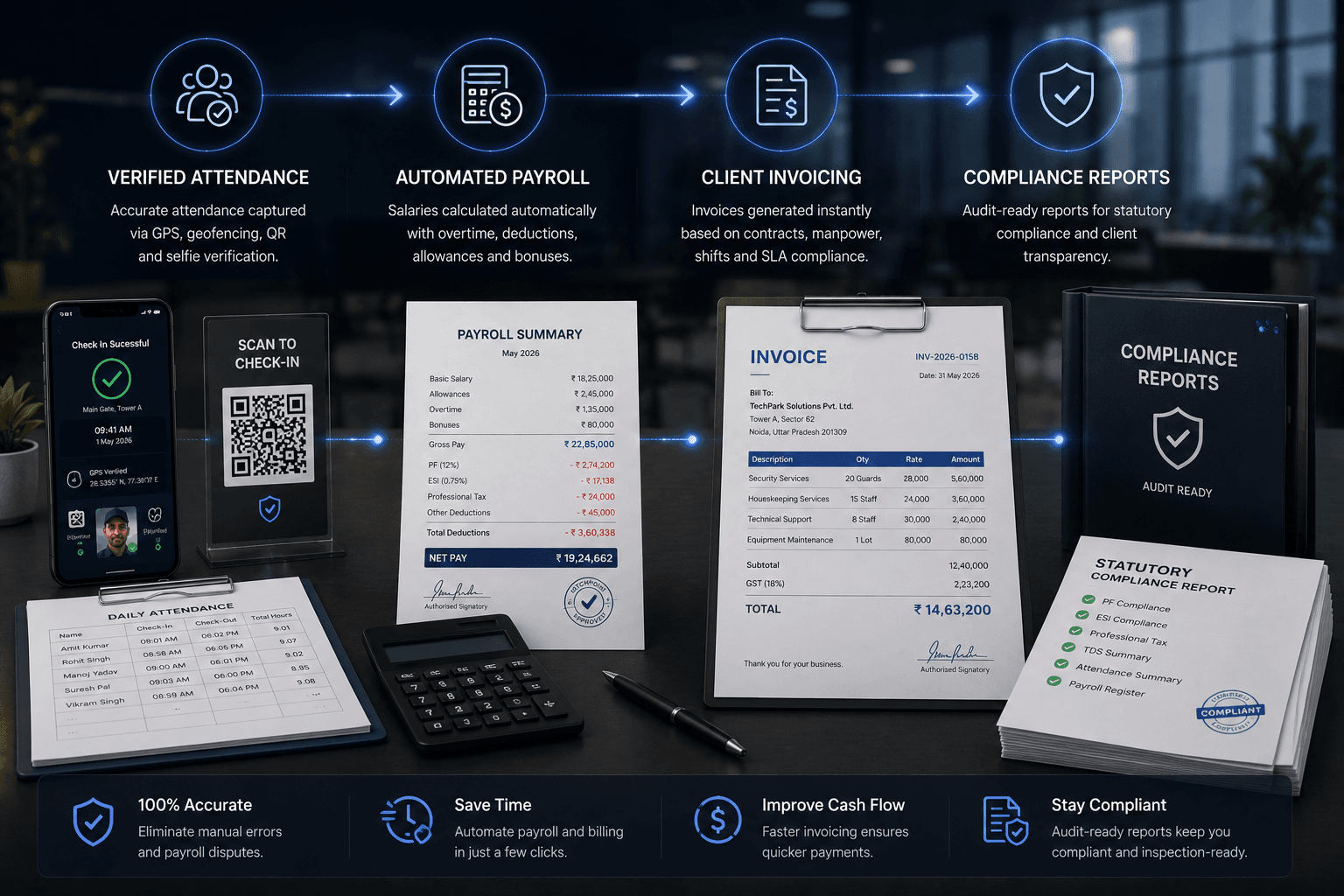 Automated Payroll & Billing